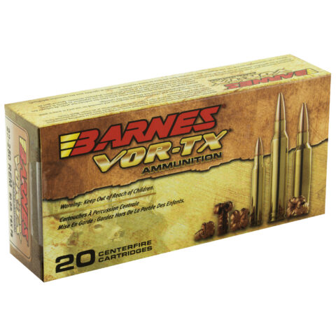 Barnes VOR-TX 22-250 Remington 50gr TSX, 20 Rounds