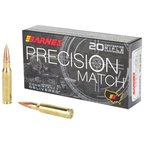 Barnes Precision Match .308 Winchester 175gr OTM BT, 20 Rounds
