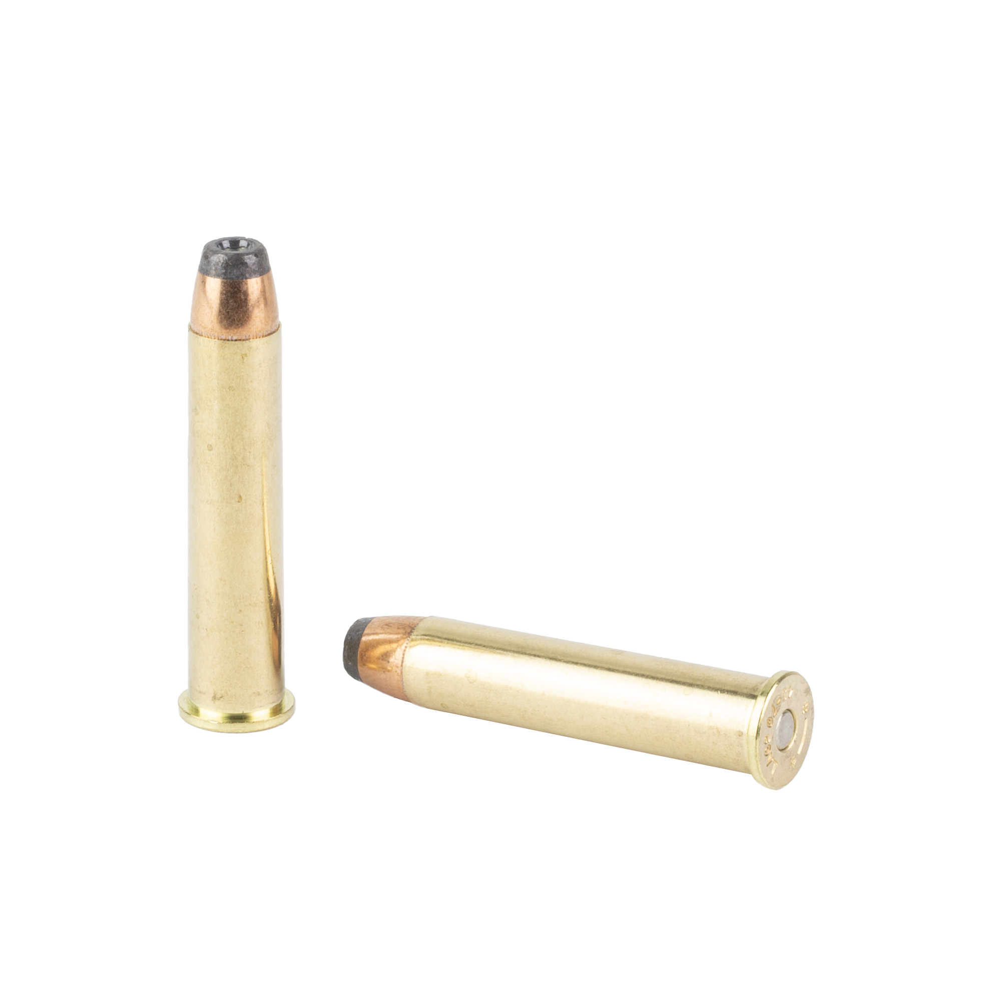 Two Barnes 45-70 Government cartridges with tipped soft point bullets