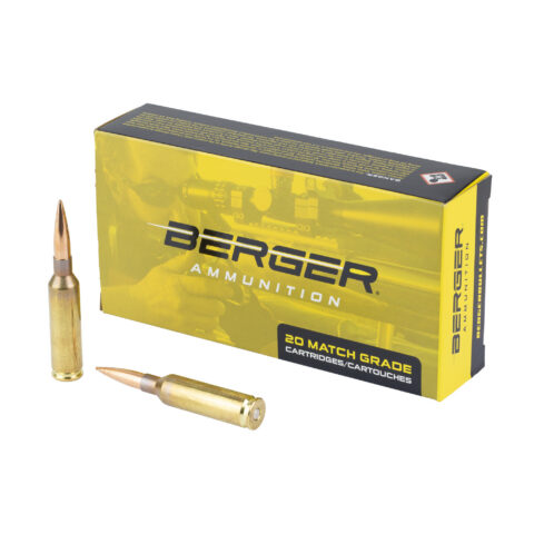 Berger Long Range Hybrid Target 6mm Creedmoor 109gr BTHP, 20 Rounds
