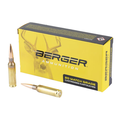 Berger Elite Hunter 6.5 Creedmoor 156gr Boat Tail, 20 Rounds
