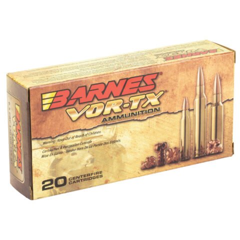 Barnes VOR-TX 6.5 PRC 130gr TSX Boat Tail, 20 Rounds
