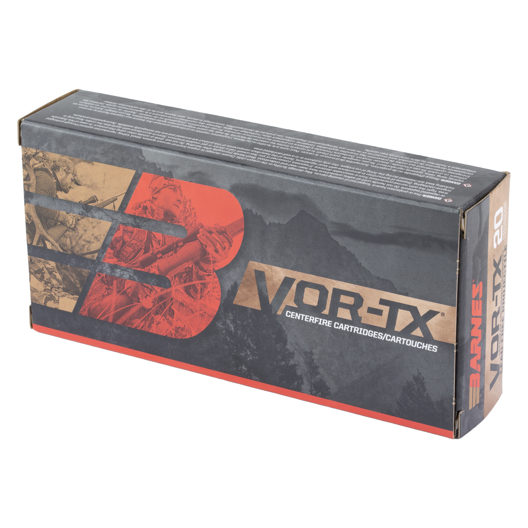Barnes VOR-TX 20-round ammunition box, side view