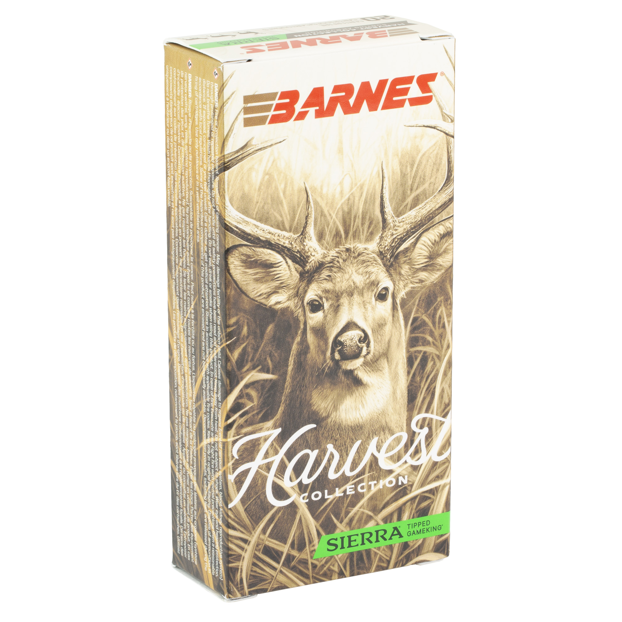 Barnes Harvest Collection ammunition box, side view