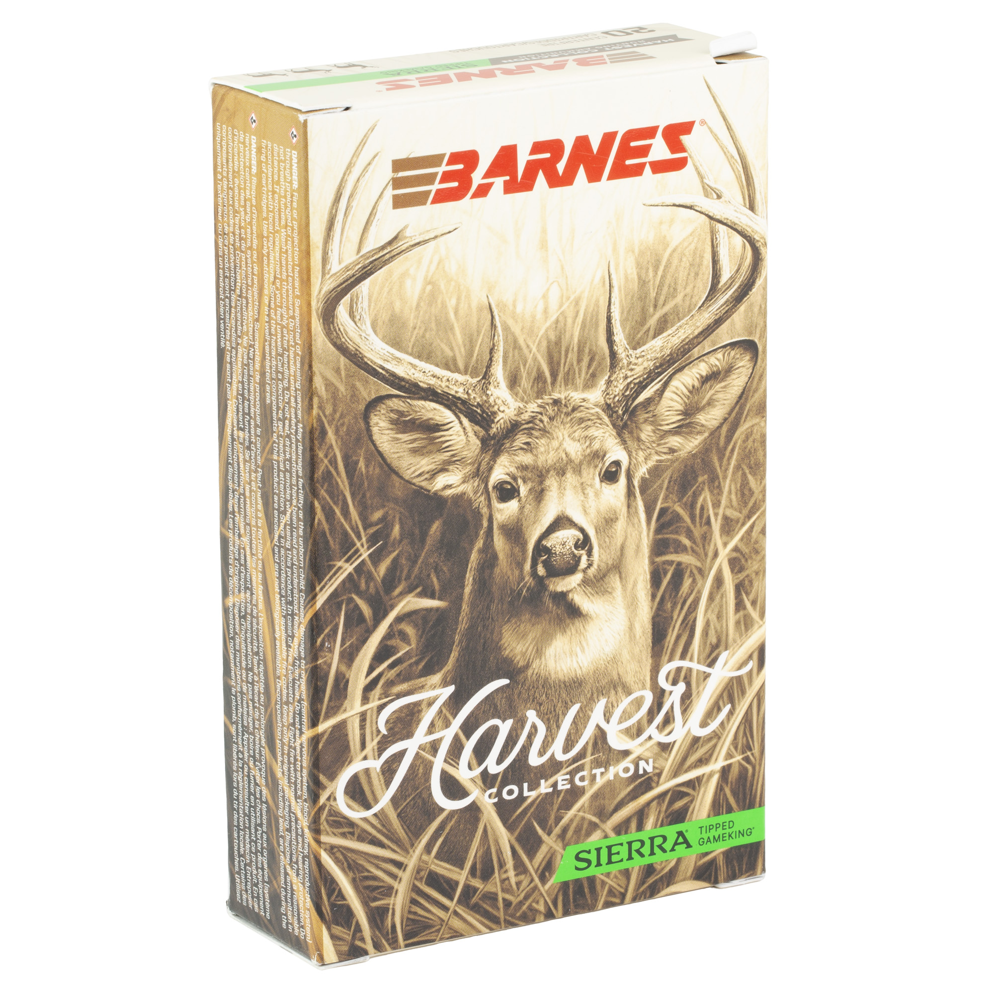 Side view of Barnes Harvest Collection ammunition box