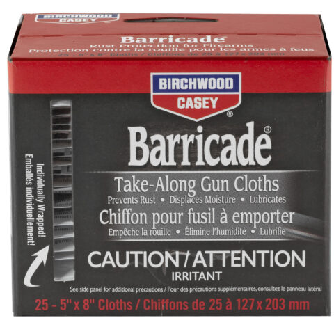Birchwood Casey Barricade Rust Protection Take-Along Wipes, 25 Count