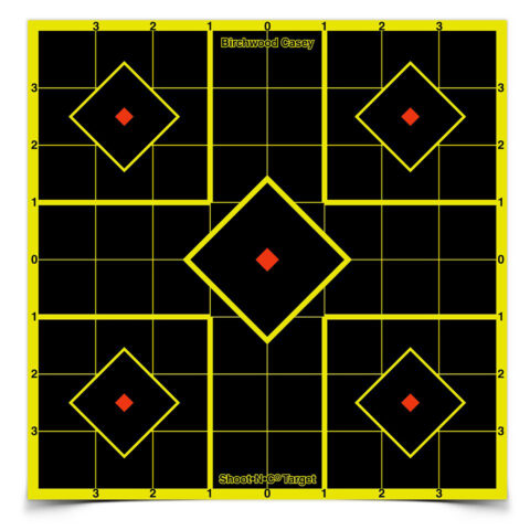 Birchwood Casey Shoot-N-C Sight-In Target, Size 8, 15 Targets