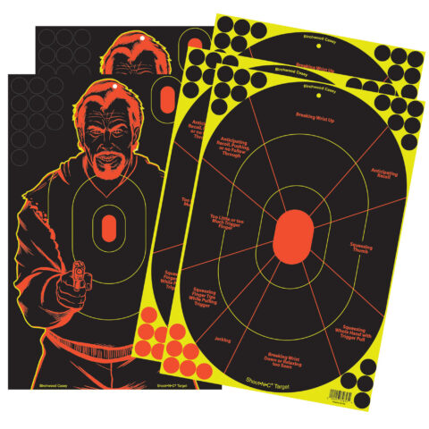 Birchwood Casey Shoot-N-C Combo Pack Targets, 12x18, 5 Pack
