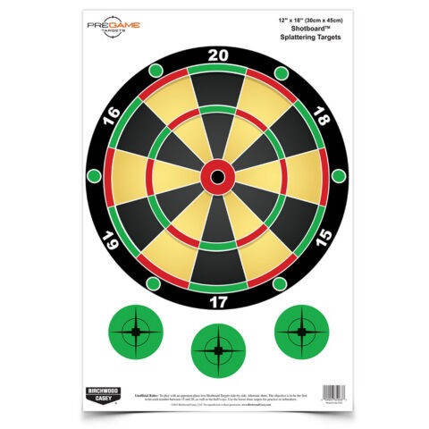 Birchwood Casey Pregame Shotboard Splattering Targets, 12x18, 8 Targets