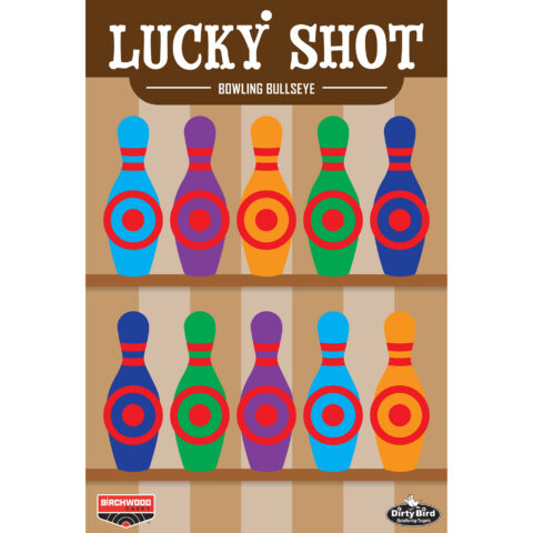 Birchwood Casey Dirty Bird Lucky Shot Bowling Targets, 12x18, 6 Targets