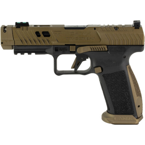 Canik TTI Combat 9mm, 4.6" Barrel, 18-Round, MO3 Optic, Bronze