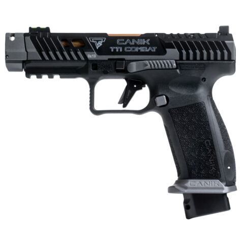 Canik TTI Combat 9mm, 4.6" Barrel, 10-Round, Smoke Cerakote