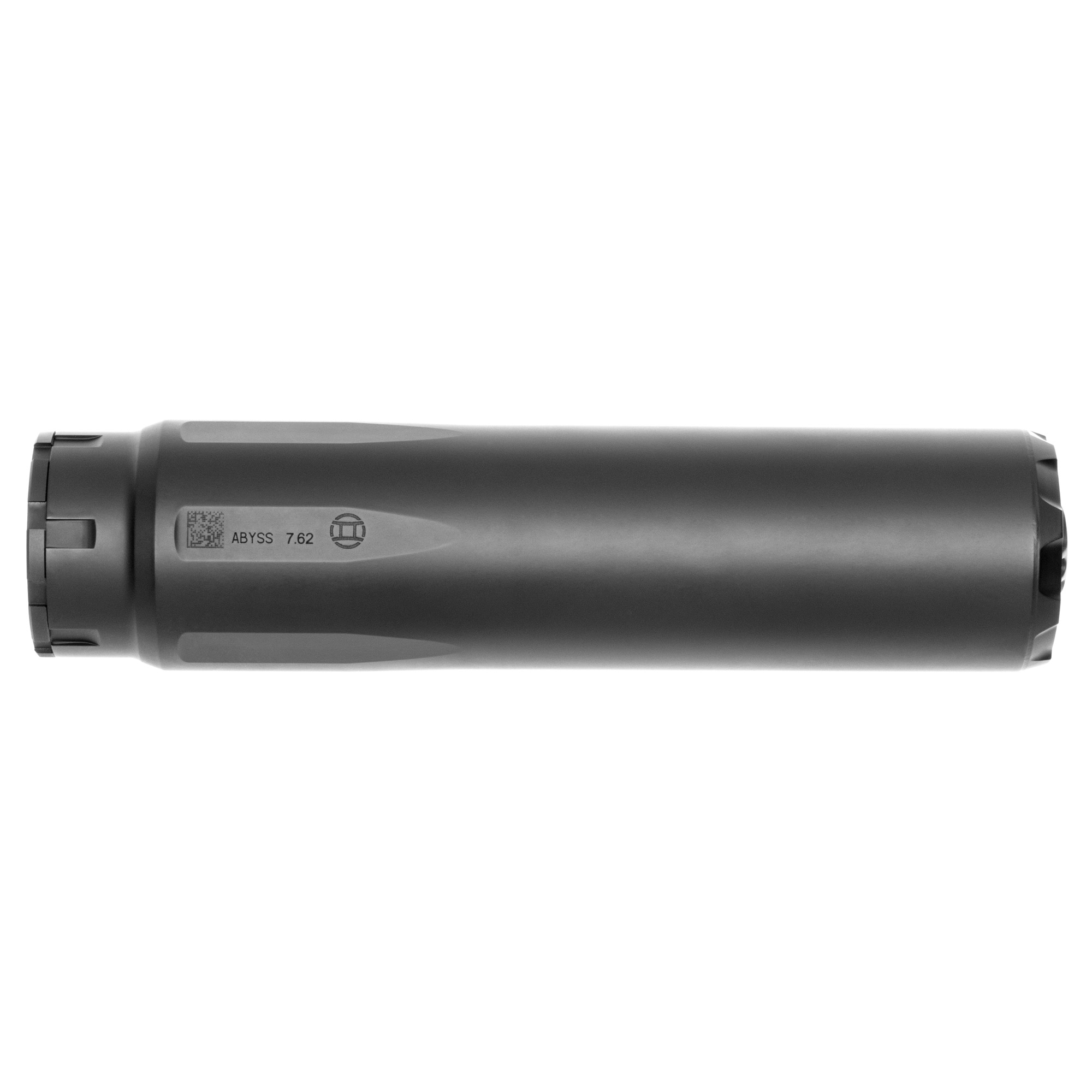 Gemtech ABYSS 7.62 suppressor, black, side view