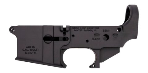 Andro Corp Industries ACI-15 Stripped AR-15 Lower Receiver, Multi-Caliber
