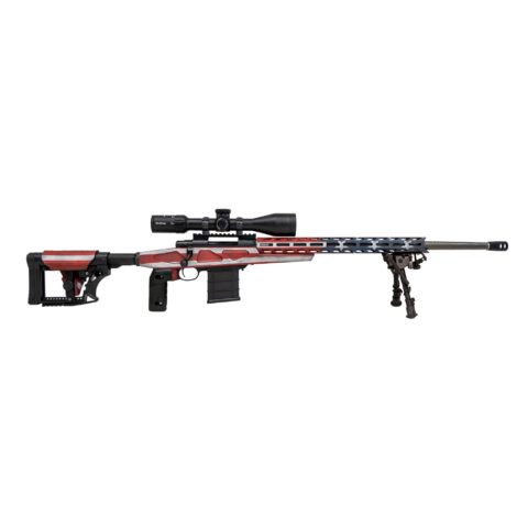 Howa 1500 Chassis 6.5 Creedmoor, 24" Barrel, Red / White / Blue
