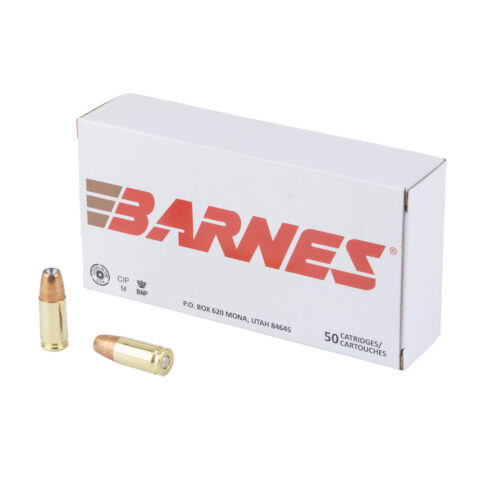 Barnes Defense 9mm 115gr JHP, 50 Rounds