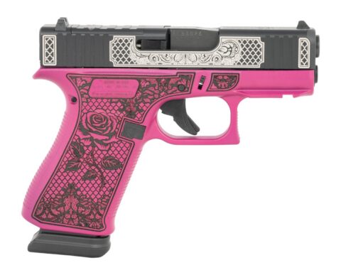 Glock 43X 9mm, 3.41" Barrel, 15+1, Two-Tone Engraved