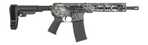 Shark Coast Topography AR Pistol 5.56 NATO, 10.50" Barrel, 30+1, Black