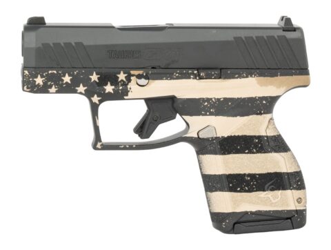 Taurus GX4 9mm, 3.06" Barrel, 11+1, Black / FDE American Flag