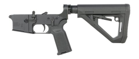 Ruger 28501 AR-15 Lower Receiver with Magpul MOE-K2 Grip and DT Stock