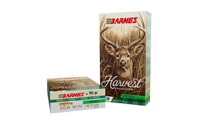 Barnes Harvest Collection .308 Win 180gr Round Nose, 20 Rounds
