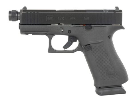Glock 43X MOS 9mm, 3.41" Barrel, 15+1, Threaded Optic Ready