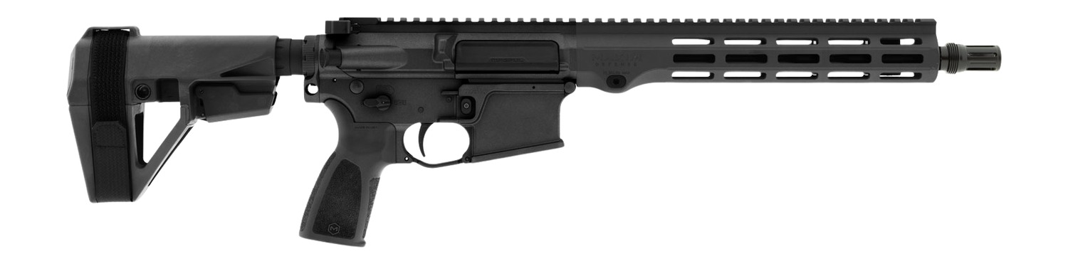 Maxim Defense MD15 A3 AR-style pistol in black with 11.5-inch handguard and SBA5 brace