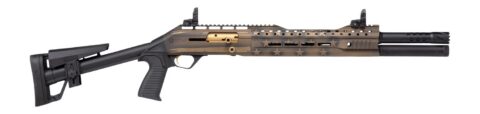 Panzer Arms 240 12 Gauge, 18.5" Barrel, Black & Bronze Flag