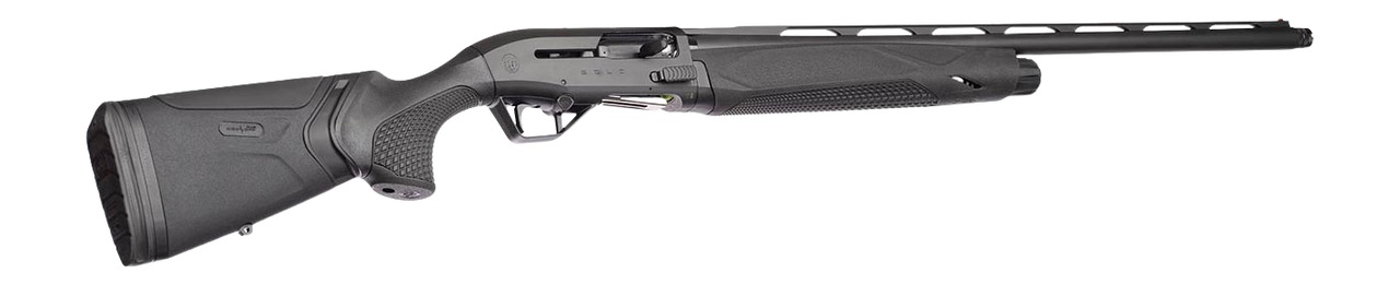 Beretta A400 Solo 12 gauge semi-auto shotgun with black synthetic stock, full side view
