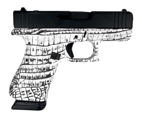Glock 43X 9mm, 3.41" Barrel, 15+1, Gator Pattern White / Black