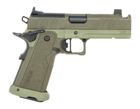 TISAS Carry 9 9mm, 4.25" Barrel, 17-Round, Green Two-Tone