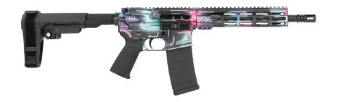 Shark Coast Anime-15 Disco 5.56 NATO Pistol, 10.5" Barrel, 30+1, Disco Finish