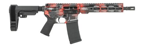 Shark Coast Anime-15 Francis 5.56 NATO, 10.5" Barrel, 30+1, Red / Black