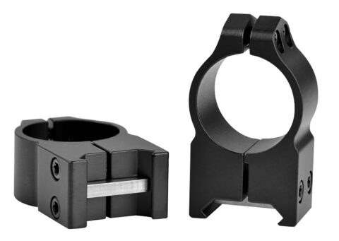 Warne Maxima Vertical 1" High Mount Rings, Matte, Picatinny