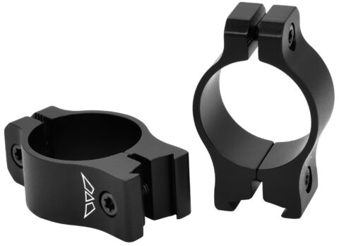Warne Vapor Rimfire 1" Low Rings, 3/8" Dovetail, Black