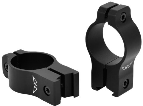 Warne Vapor Rimfire Rings 1" High, 3/8" Dovetail, Black