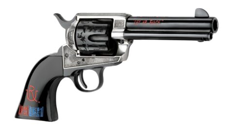 Pietta Pendleton II 357 Mag, 4.75" Barrel, 6-Round, Black Engraved