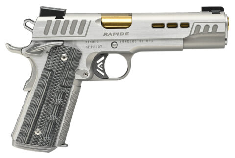 Kimber Rapide Dawn 10mm, 5" Barrel, 8+1, Silver KimPro II