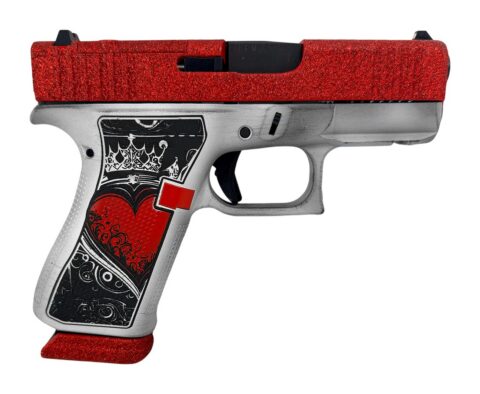 Glock 43X 9mm, 3.41" Barrel, 15+1, Two-Tone Red / Silver
