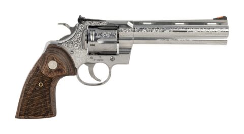 Colt Python .357 Magnum, 6" Barrel, 6-Round, Engraved Stainless