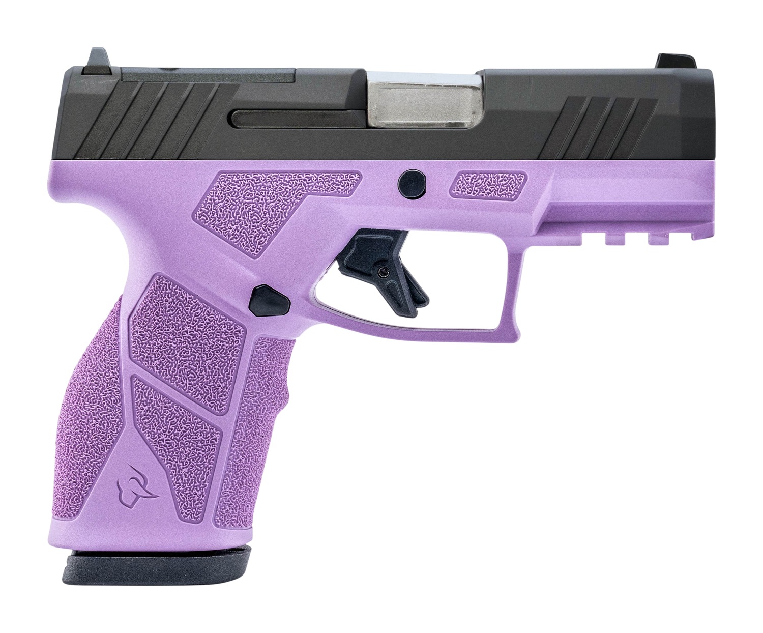 Taurus GX2 TORO 9mm pistol with black optic cut slide and light purple polymer frame