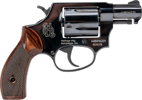 Heritage Roscoe .38 Special, 2" Barrel, 5-Round, Blued / Wood