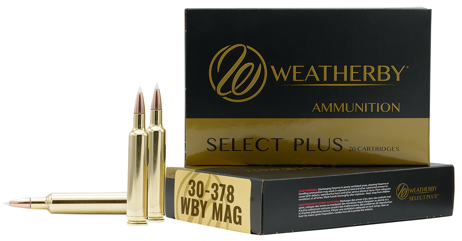 Weatherby Select Plus 30-378 WBY Mag ammunition box with cartridges