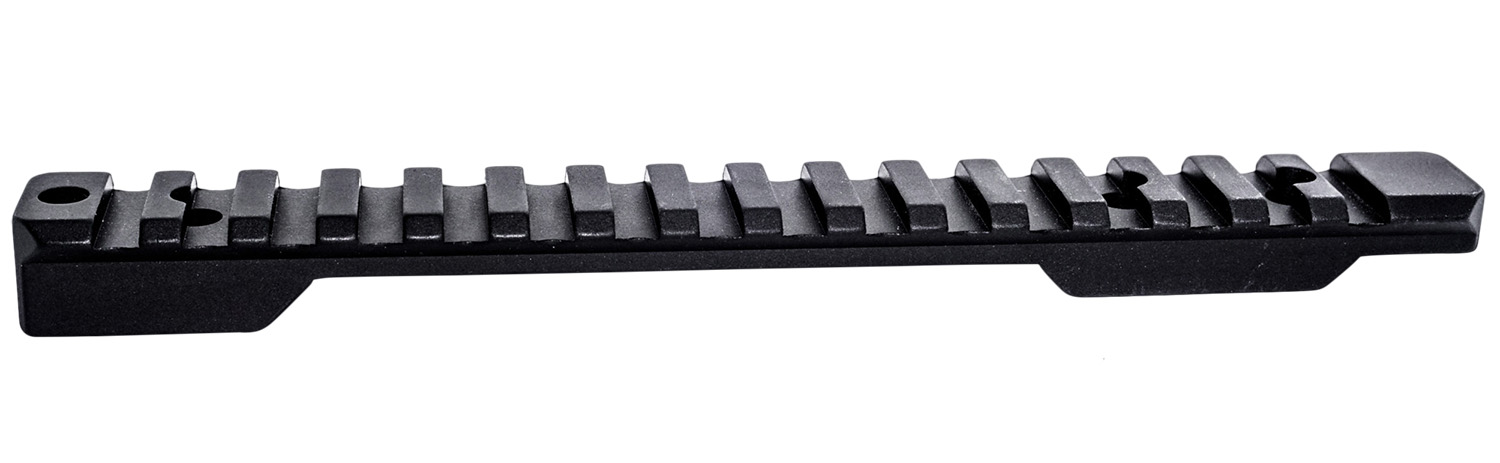 Black Picatinny scope base with six-lug mounting for Weatherby Mark V