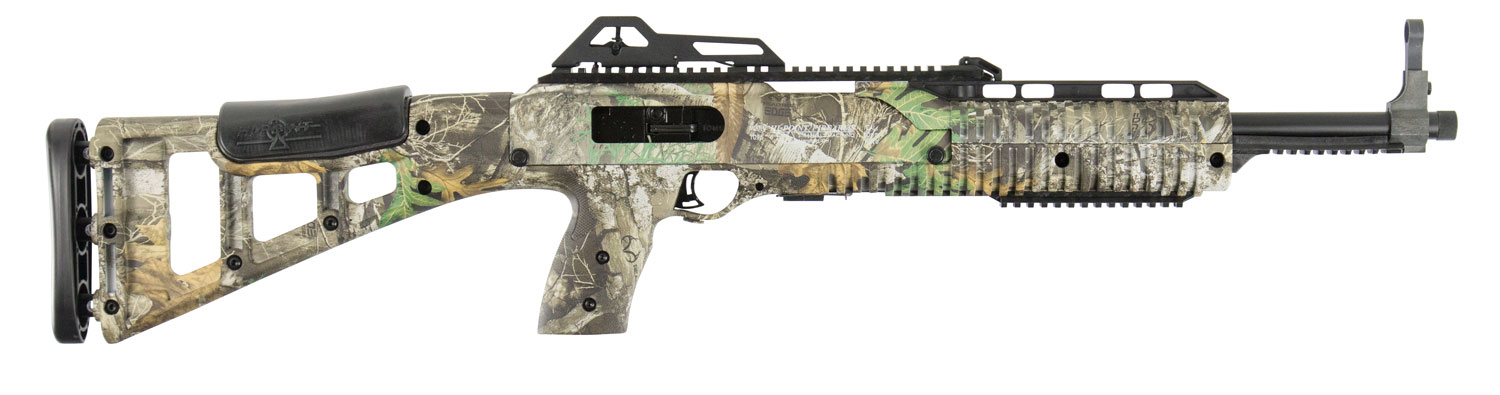 Hi-Point 10TS carbine in Realtree Edge camo with polymer stock and top rail