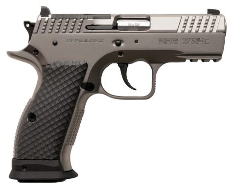 SAR Firearms 7/24 Compact 9mm, 3.9" Barrel, 17+1, Stainless / Silver