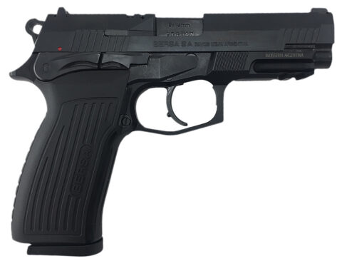 Bersa TPR9 9mm, 4.25" Barrel, 17+1, Matte Black, Manual Safety