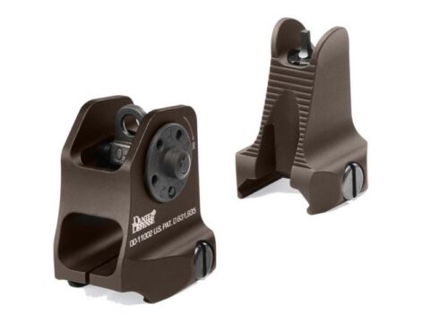 Daniel Defense Fixed Front and Rear Sight Set for AR-15, Brown