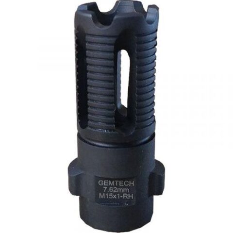 Gemtech QuickMount Carbon Cutting Muzzle Brake, 7.62mm, M15x1