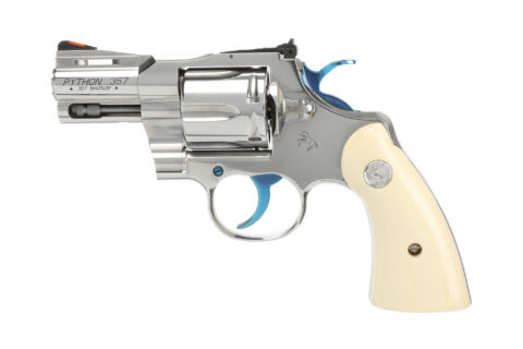 Colt Python .357 Magnum, 2.5" Barrel, 6-Round, Stainless / Holly Grips